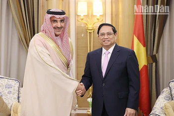 Thủ tướng tiếp GIám đốc điều hành Quỹ Phát triển Saudi Arabia.
