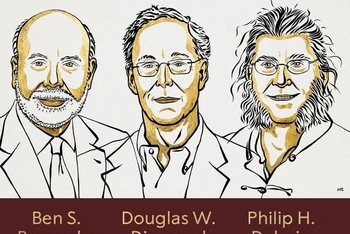 [Infographic] Ba nhà khoa học Mỹ đoạt giải Nobel Kinh tế 2022