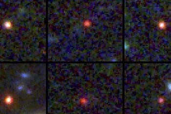 Kính viễn vọng James Webb chụp được hình ảnh của 6 thiên hà khổng lồ. (Nguồn: NASA)