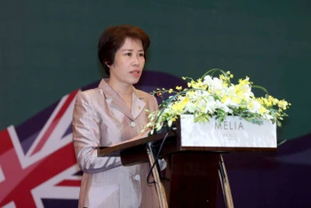 Quang cảnh Diễn đàn đầu tư Australia-Việt Nam 2023 tại Hà Nội chiều 17/4.