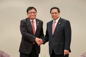 Thủ tướng Phạm Minh Chính tiếp Tổng Giám đốc Công ty Sojitz Fujimoto Masayoshi. (Ảnh: VGP)