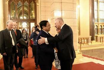 Thủ tướng Chính phủ Phạm Minh Chính gặp Phó Chủ tịch Quốc hội Hungary Jakab István.