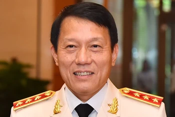 Tân Bộ trưởng Công an, Thượng tướng Lương Tam Quang. (Ảnh: THỦY NGUYÊN)