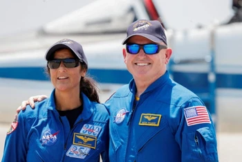 Hai phi hành gia NASA Butch Wilmore và Suni Williams. (Ảnh: Reuters)