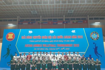 Việt Nam vô địch giải bóng chuyền nam Quân đội các nước ASEAN