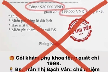 Dễ dàng bắt gặp những hình ảnh quảng cáo giả mạo thương hiệu bác sĩ tại các bệnh viện lớn của Thành phố.