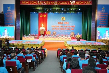 Đại hội Công đoàn tỉnh Thừa Thiên Huế lần thứ XV, nhiệm kỳ 2023-2028 diễn ra tại Trung tâm Văn hóa-Điện ảnh tỉnh.