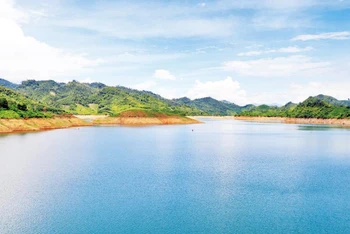 Hồ chứa Nước Trong có quy mô lớn nhất ở Quảng Ngãi. 