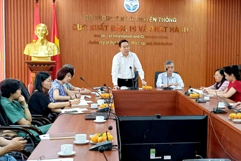 Hội nghị về Giải thưởng Sách quốc gia năm 2024 do Cục Xuất bản, In và Phát hành tổ chức. 