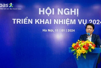 Phó Thống đốc Ngân hàng Nhà nước Phạm Tiến Dũng phát biểu tại Hội nghị.