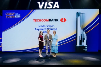 Techcombank nhận giải thưởng Visa.