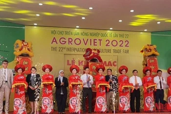 Khai mạc Hội chợ Triển lãm Nông nghiệp Quốc tế lần thứ 22 - AgroViet 2022. (Ảnh: THANH TRÀ)
