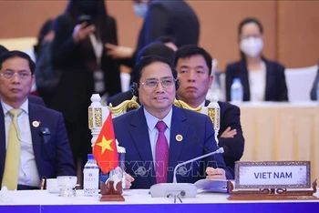 Thủ tướng Phạm Minh Chính dự Hội nghị Cấp cao ASEAN-Nhật Bản lần thứ 25. (Ảnh: NHẬT BẮC)