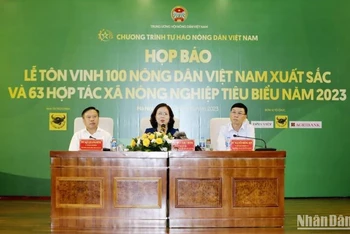 Họp báo thông tin về Chương trình Tự hào Nông dân Việt Nam năm 2023.