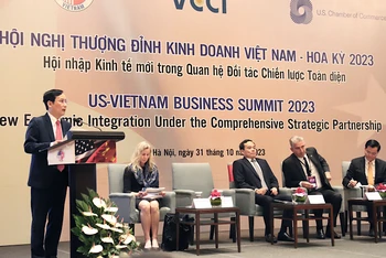 Hội nghị Thượng đỉnh Kinh doanh Việt Nam-Hoa Kỳ Là dịp để các doanh nghiệp hai nước thúc đẩy hợp tác thương mại.