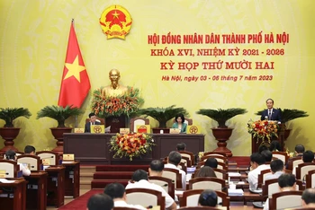 Bế mạc kỳ họp thứ 12, Hội đồng nhân dân thành phố Hà Nội khóa XVI.