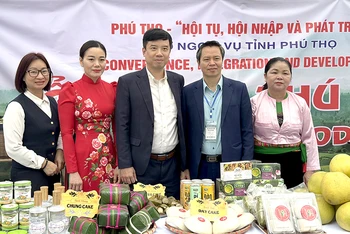 Sản phẩm OCOP tỉnh Phú Thọ được giới thiệu tại Liên hoan Ẩm thực quốc tế năm 2023.