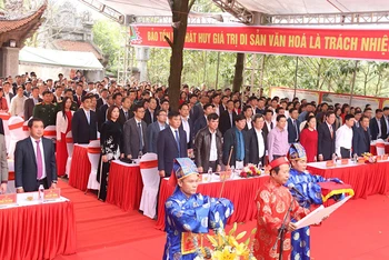 Lễ cung tuyên văn tế tri ân nhà giáo Chu Văn An.