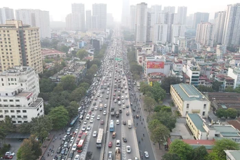 Đường Vành đai 3, một trong những tuyến trọng điểm tại Hà Nội thường xảy ra ùn tắc.