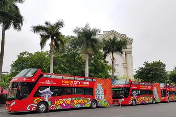 Hà Nội sẽ phục vụ miễn phí xe buýt hai tầng cho du khách từ ngày 29/4 đến hết ngày 3/5/2023.