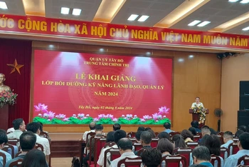 Quang cảnh lớp học sáng 2/8.