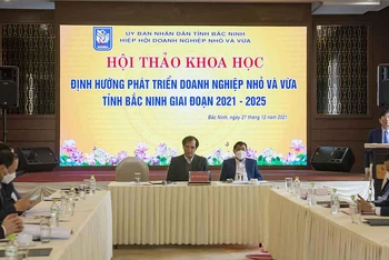 Hiệp hội Doanh nghiệp nhỏ và vừa tỉnh Bắc Ninh tổ chức Hội thảo “Định hướng phát triển doanh nghiệp nhỏ và vừa tỉnh Bắc Ninh giai đoạn 2021-2025”. 