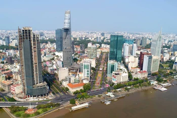 Một góc đô thị quận 1, Thành phố Hồ Chí Minh.