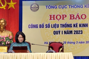 Tổng cục trưởng Thống kê Nguyễn Thị Hương.
