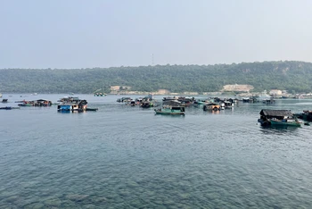 Một góc xã đảo Thổ Châu, thành phố Phú Quốc (Kiên Giang).