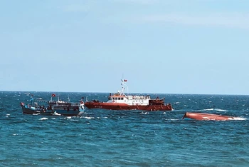 Tàu tìm kiếm cứu nạn CN-09BP 11.19.01, Bộ Chỉ huy Bộ đội Biên phòng tỉnh Bình Thuận được điều động để tìm kiếm thuyền viên bị mất tích trên tàu cá bị chìm ở Phú Quý.