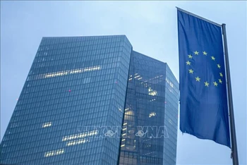 Trụ sở Ngân hàng Trung ương châu Âu (ECB) ở Frankfurt am Main, Đức. Ảnh: AFP/TTXVN