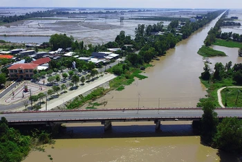 Kênh T5-Kênh Võ Văn Kiệt, xã Lạc Quới, huyện Tri Tôn, tỉnh An Giang.