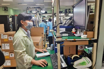Hoạt động sản xuất tại Công ty TNHH Datalogic Việt Nam, Khu Công nghệ cao Thành phố Hồ Chí Minh.