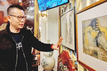 Nhà sưu tập Trần Cường giới thiệu về một tác phẩm của cố họa sĩ Ngọc Thọ.
