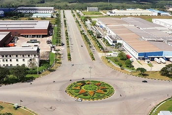 Hạ tầng khu công nghiệp tại thành phố Tân Uyên, tỉnh Bình Dương.