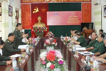 Tọa đàm giữa Hội Cựu chiến binh tỉnh Sơn La và Hiệp hội Cựu chiến binh tỉnh Xaysomboun.