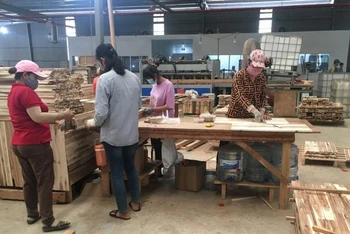 Sản xuất sản phẩm gỗ tại Công ty cổ phần Tân Vĩnh Cửu-Tavico (Đồng Nai)