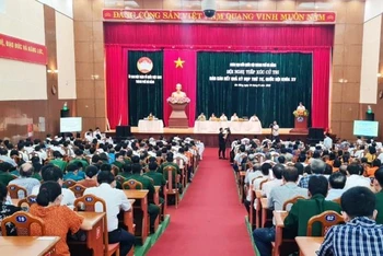 Đồng chí Võ Văn Thưởng và Đoàn đại biểu Quốc hội thành phố Đà Nẵng tiếp xúc cử tri ở Đà Nẵng.
