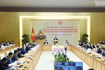 Thủ tướng Phạm Minh Chính phát biểu khai mạc Hội nghị. (Ảnh: Trần Hải)