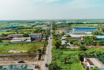 Một góc đô thị huyện Củ Chi.
