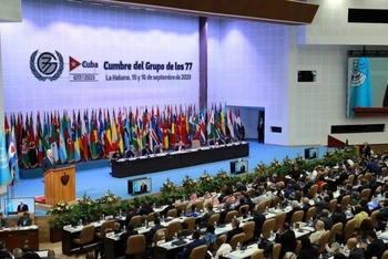 Các đại biểu tham dự Hội nghị Thượng đỉnh Nhóm G77 và Trung Quốc ở La Habana, Cuba, ngày 16/9/2023. (Ảnh: AFP/TTXVN)
