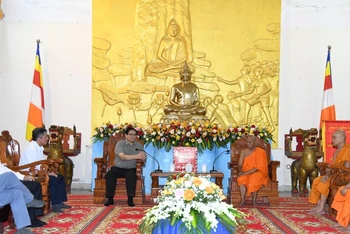 Thủ tướng Phạm Minh Chính chúc mừng Hội Đoàn kết sư sãi yêu nước tỉnh Trà Vinh nhân dịp Lễ Sen Dolta năm 2023.