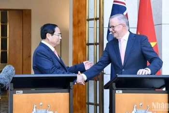 Thủ tướng Phạm Minh Chính và Thủ tướng Australia Anthony Albanese họp báo sau hội đàm