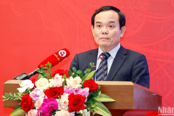 Phó Thủ tướng Chính phủ Trần Lưu Quang phát biểu tại Hội nghị. (Ảnh: Duy Linh)