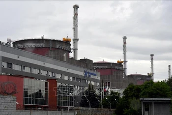 Quang cảnh nhà máy điện hạt nhân Zaporizhzhia ở miền nam Ukraine. (Ảnh tư liệu: AFP/TTXVN)