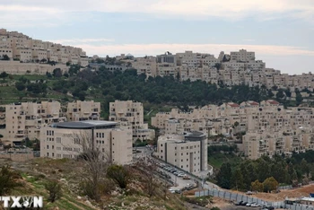 Quang cảnh Khu định cư Har Homa của Israel tại Đông Jerusalem. (Ảnh: AFP/TTXVN)