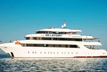 Tàu Sea Story chở 31 du khách bị chìm ngoài khơi bờ biển Ai Cập. (Ảnh: LiveAboard)