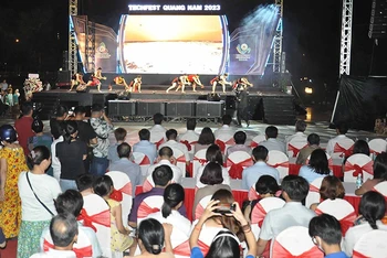 Quang cảnh khai mạc TechFest Quang Nam 2023.