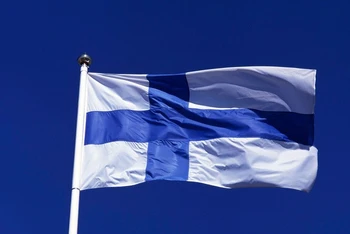 Quốc kỳ Cộng hòa Phần Lan.