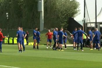 Đội tuyển Hà Lan tập luyện cho trận đấu gặp Senegal